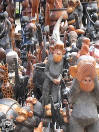 Wooden monkeys