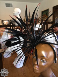 Black feather chapeau