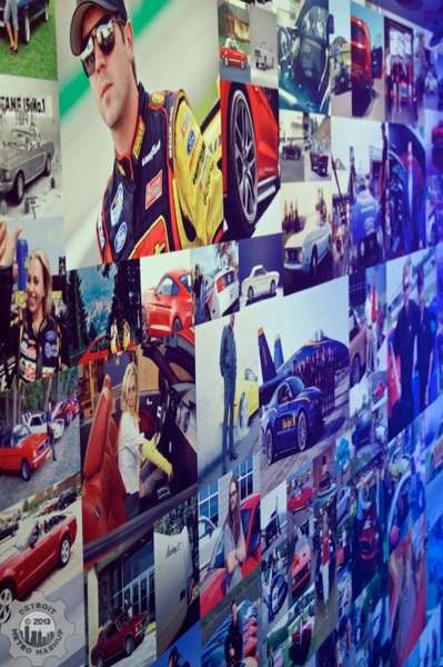 Photo wall at Ford Display