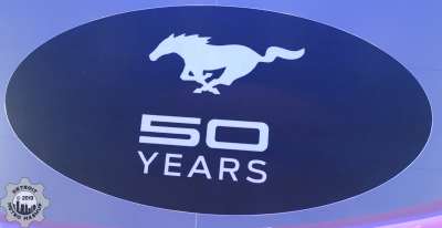 50 Years Mustang sign