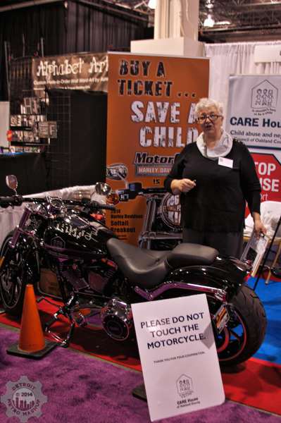 Raffling a motorcycle for helping abused children
