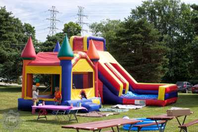 Bounce house fun for the kids