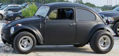 Matte black VW Beetle