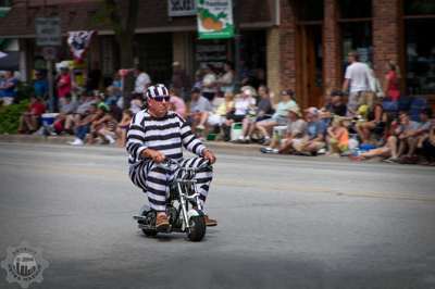 Escapee on a scooter