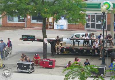 View from antique store