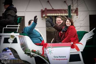 Senator-Elect Gary Peters and his wife, Colleen