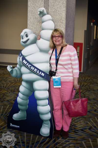 DMM's Michele with the Michelin Man