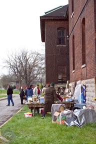 Flea Market Vendors Outside the Visitors Center-Gymnasium